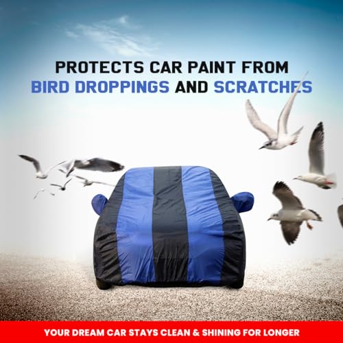 Image of Autofact Mahindra XUV 3xo Car Body Cover Triple-Stitched, Windproof with Buckle Belt, Elastic Hem, Uv Protection, Scratchproof & Dustproof, Soft Feather Fabric for All-Weather Protection(Royal Blue)