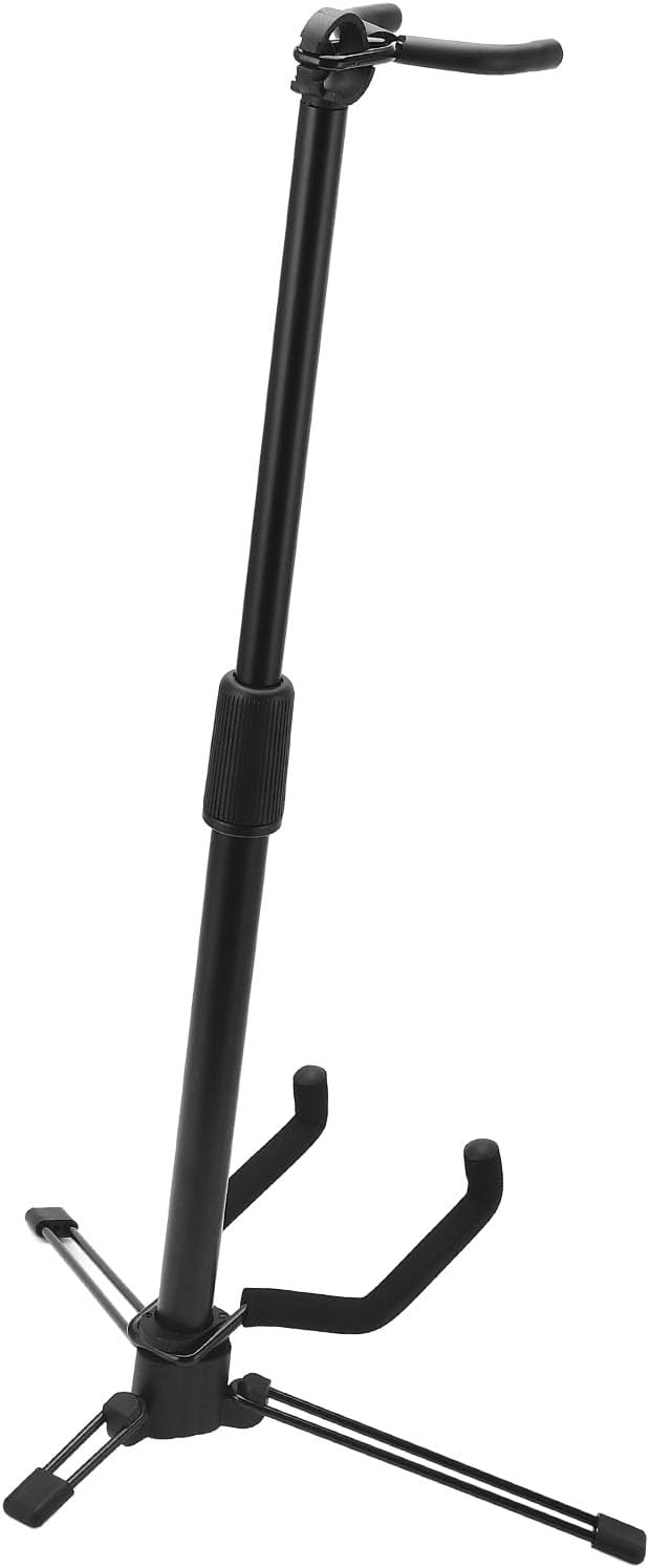 Folding Violin Stand, Ukulele Holder with Protective Padding, Stable Tripod Stand for Guitar Banjo Mandolin, Portable Musical Instruments Stand for Travel Performances