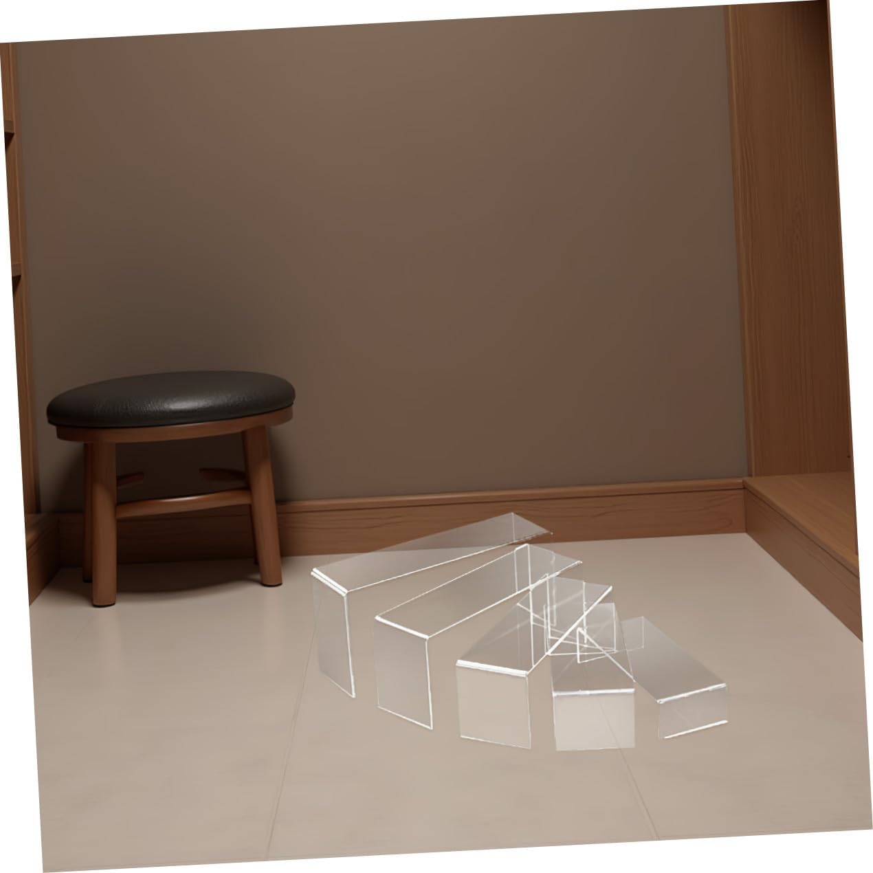 Alipis 5pcs Acrylic U-Shape Display Stands for Shoes Rack Organizer Counter Exhibition