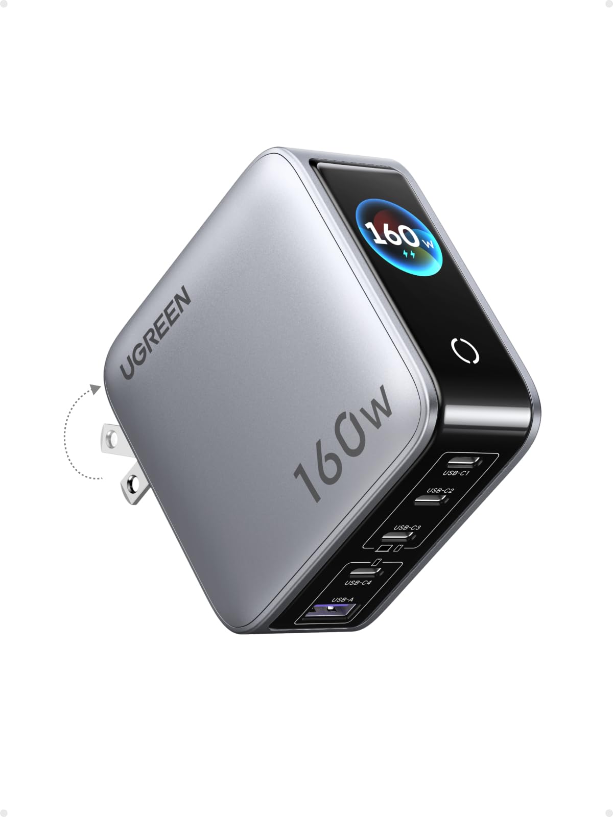 Amazon.com: UGREEN Nexode Pro Charger, 160W GaN 5-Port Fast USB C