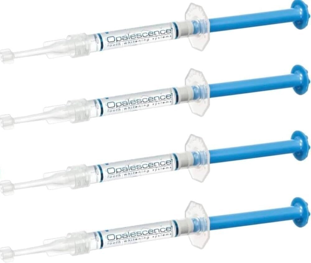 Opalescence 20% Teeth Whitening Refill Kit (4 Syringes) Carbamide Peroxide. Made by Ultradent, Unflavored. Tooth Whitening Refill Syringes - B-5402-2