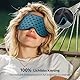 Umisleep 100 % lichtdichte atmungsaktive Schlafmaske für Herren & Frauen – 2025 Edition, 3D Schlafbrille, ultraleicht & bequem, mit Aufbewahrungstasche, für Reisen, Flugzeug, Nachtschicht, Himmelblau