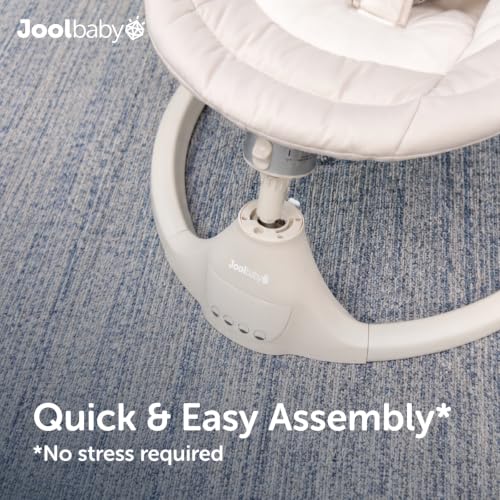 Image of Jool Baby Nova Baby Swing for Infants - Bluetooth Music, Remote (Oatmeal) | Keep Baby Happy While Getting Things Done - Gentle Side-to-Side Motion Helps Baby Feel Content