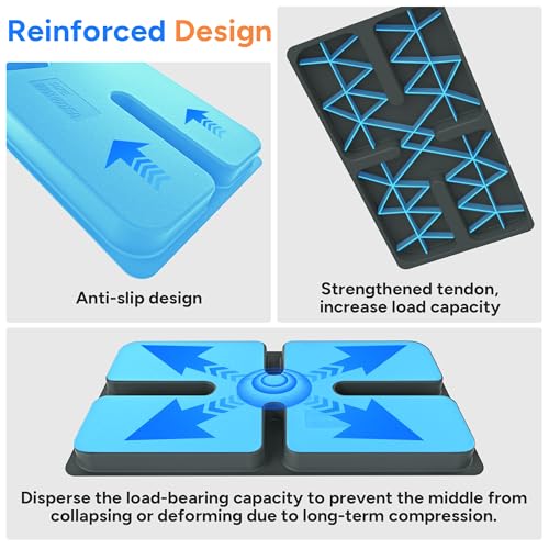 Image of Mini Split Pad for Condenser: Ground Base for Air Conditioner Outdoor Condenser Units, Plastic Equipment Pad for Ductless Minisplit Heat Pump Systems HAVC, Gray, 34.6 inch x 18.1 inch x 2 inch