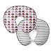 Bacati - Elephants Pink/Grey Nursing Pillow Cover