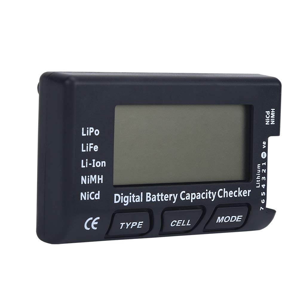 Battery Capacity Tester Voltage Detector for LiPo Li Ion Life NiMHNiCd Battery - High - Ideal for Different Types Convenient Size