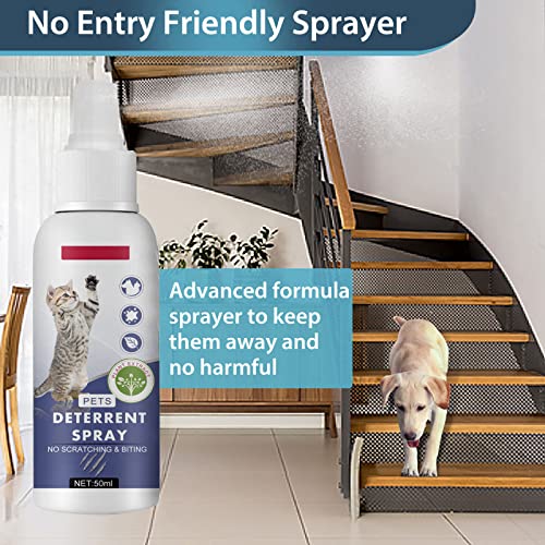 Cat Spray Deterrent Indoor, Pet Anti Scratch Cat Training & Deterrent Spray With Bitter For Protect Furniture Natural & Safe Cat Deterrent Spray For Indoor & Outdoor Use #TOP3