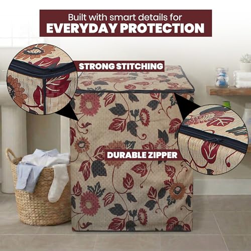 Image of DREAM CARE Waterproof & Dustproof Washing Machine Cover Top Load & Semi Automatic Suitable for 8 kg, 8.2 kg, 8.5 kg (89 x 99 x 55 cms)