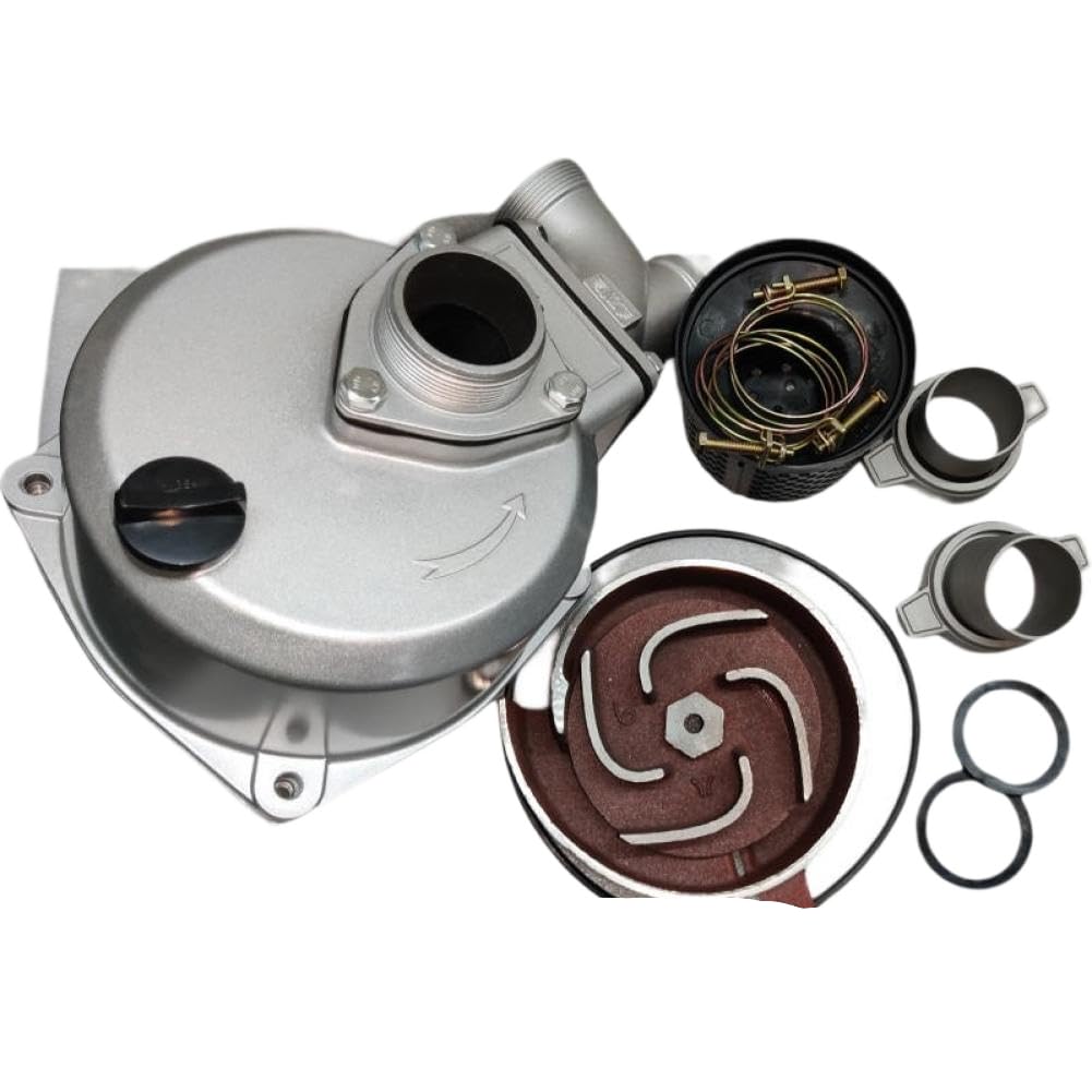 Ccxtzc Onecolor Self-Priming Pump Assembly 2 Inch Inlet 2 Inch Outlet 18Mm Threaded Crankshaft Compatible With Gas Or Diesel Engine