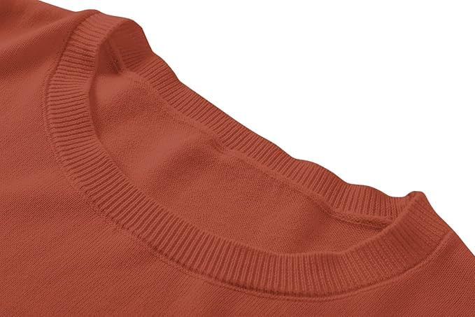 Image of DAIMIDY Women's Short Sleeve Sweaters Lightweight Summer Sweater Casual Knit Pullover Tops