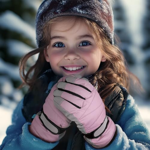 MAGARROW Kids Winter Warm Gloves Windproof Water-Resistant Snow Boys Girls Sport Gloves3
