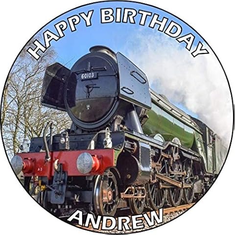Flying Scotsman Train Edible Cake Topper Cover