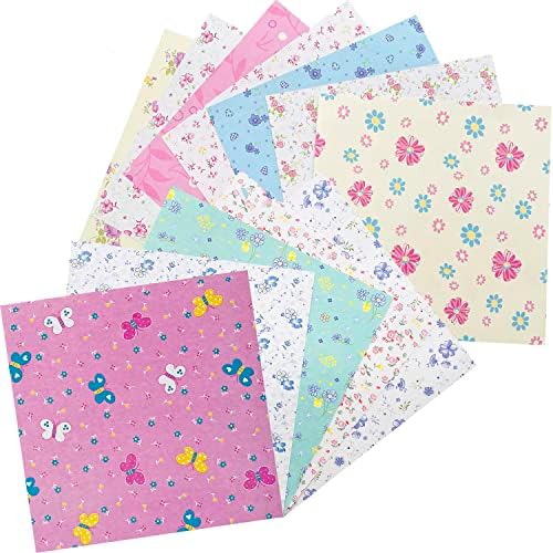 Carta Origami 72 Fogli - 15x15 Cm, 12 Motivi, Unilaterale, Per Artigianato E Bambini - Foto 3