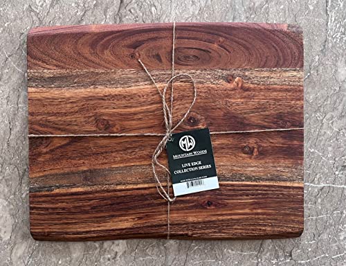 Tabla de cortar de madera acacia 15x12x0.75 pulg miniatura 4