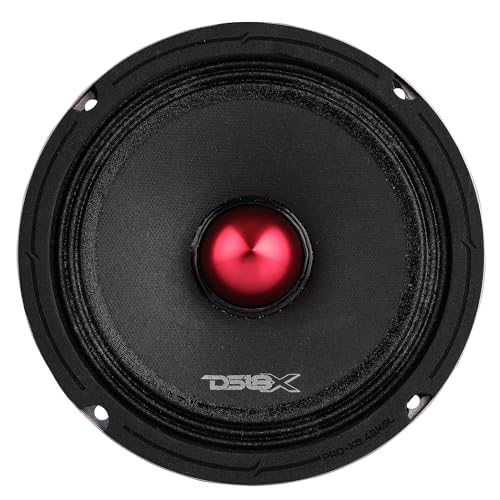 DS18 PRO-X6.4BMSL Slim Loudspeaker - 6.5", Midrange, Red Aluminum Bullet, 400W Max, 200W RMS, 4 Ohms - Premium Quality Audio Door Speakers for Car or Truck Stereo Sound System (1 Speaker) - Image 6
