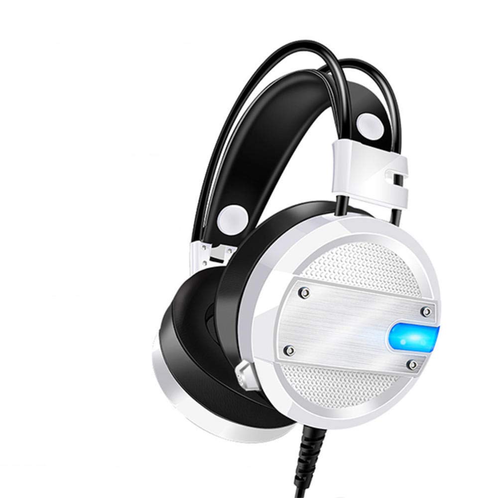 Zestaw słuchawkowy do gier LED Lights na PC dźwięk przestrzenny stereo z redukcją szumów przewodowe słuchawki dla graczy z mikrofonem auriculares Double the comfort
