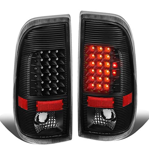 Image of Auto Dynasty Tail Light Compatible with 2008-2016 Ford F250 F350 F450 F550 Super Duty, Driver and passenger side LED Brake Lamps, Black Housing Clear Lens
