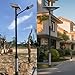 LYUCAYHQ 10Ft to 20Ft Light Poles for Outside, Portable Outdoor Light Pole, Solar Street Light Pole Accessory for Street, Patio, Backyard, Basketball Court, Park(600cm/20ft)