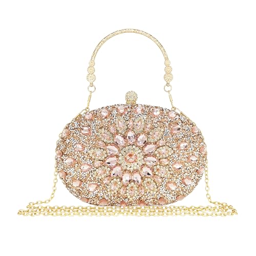 Image of MAIRLOM Rhinestone Clutch Purses for Women Evening Bag Sparkly Handbag | Diamond Clutches Purse Glitter Crystal Gemstone Shoulder Bags Luxury Handbags for Wedding Formal Party Prom