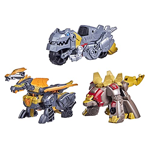 Transformers Dinobot Adventures Dinobot Squad Grimlock, Dinobot Snarl, and Predaking 3-Pack Converting Figures, 4.5-Inch Toys, Ages 3 and Up (Amazon Exclusive) - image 2