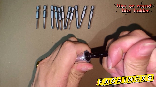 Screwdriver Bit Holder Keychain With Carabiner 1/4 Hex Shank - View #9