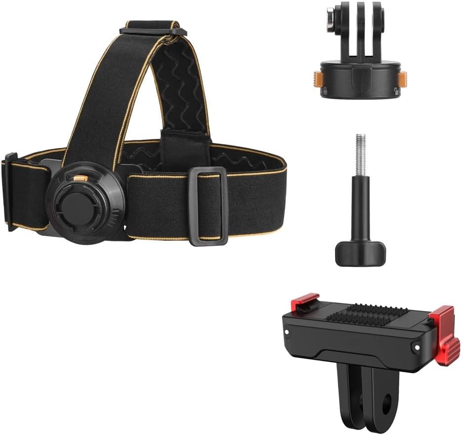 for Flymile Head for Mount Strap Wearing for DJI for OSMO 360 for Action 5 Pro Headband Belt View Video Outdoor Shooting Bracket(for OSMO 360)