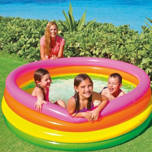 Planschbecken Intex Babypool Sunset Glow, 3-Ring, Mehrfarbig