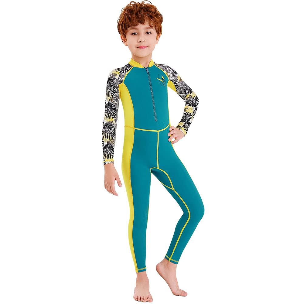 Buy Kids Full Body Swimsuit for Girls Boys Rash Guard Long Sleeve