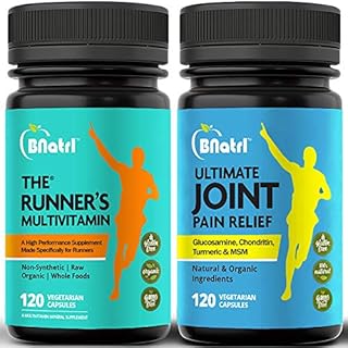 The Runners Multivitamin & Ultimate Joint Relief. 1500mg Glucosamine,1000mg Chondroitin, Turmeric