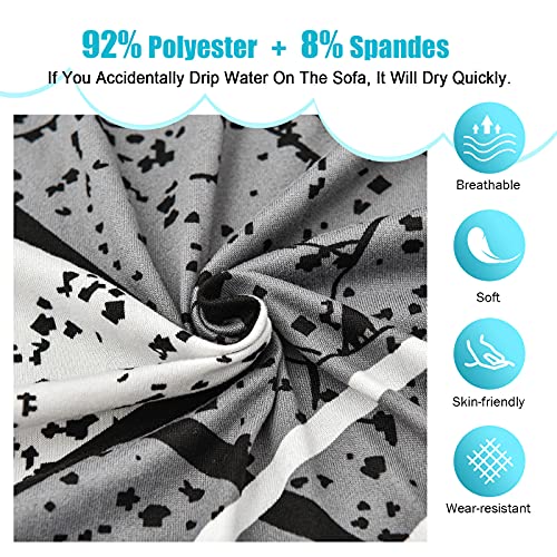 Livego L Shape Sofa Cover Sectional Couch Slipcover 2 Piece Stretchy Elastic 3 Seater Chaise Sofa Furniture Protector Slip Covers With 4Pcs Pillowcases For Living Room Pets Kids #TOP4