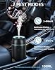Car Diffuser for Essential Oils Portable Mini Ultrasonic Mist Humidifier 100ml USB Aromatherapy Diffuser Freshener with Colorful Lights for Small Space Home Office Bedroom (Black)