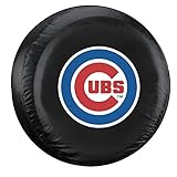 Fremont Die MLB Chicago Cubs Tire Cover, Large Size (30-32' Diameter), Black/Team Colors