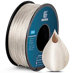 Geeetech Marble PLA Filament, 1.75mm 3D Printer Filament 1kg(2.2lbs), Dimensional Accuracy +/- 0.03 mm, Marble White-Brown Stone Color, Fit Most FDM Printer