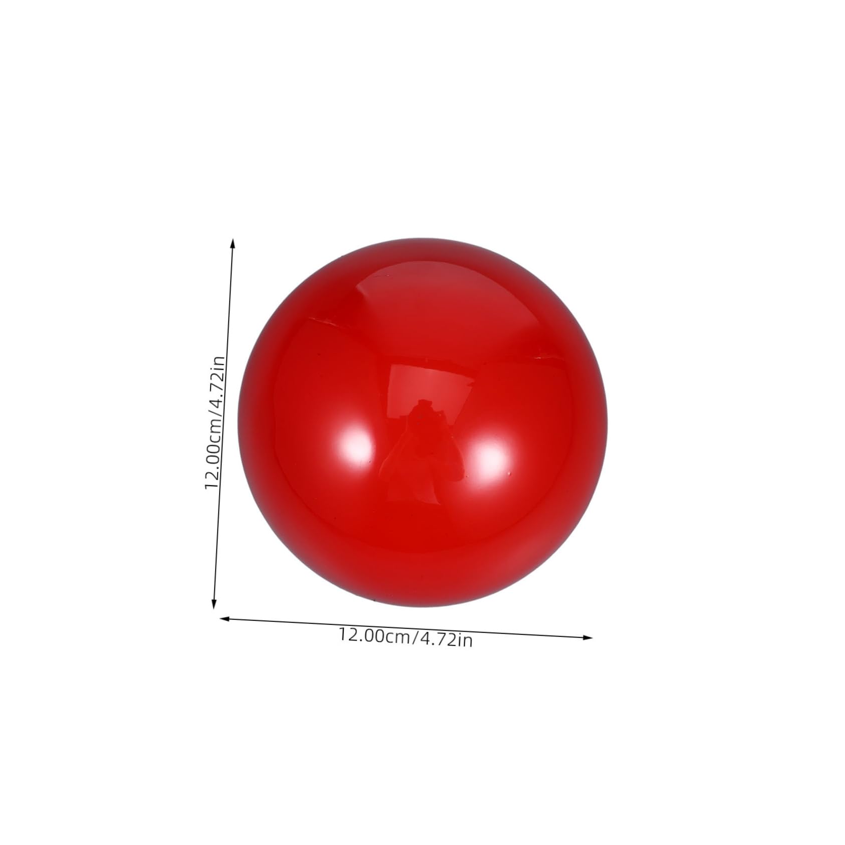 OHPHCALL Reflective Ball Mirror Gazing Ball Garden Gazing Ball Stand Reflective Mirror Polished Garden Sphere Inflatable Gazing Globe Mirror Ball Silver Spheres Balls Red Stainless Steel