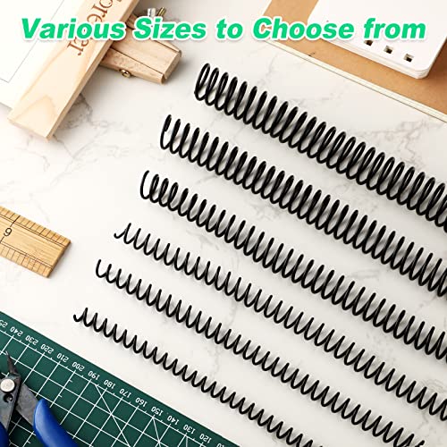 image for Leinuosen 120 Pack Plastic Spiral Binding Coils Binding kit Spirals Mu
