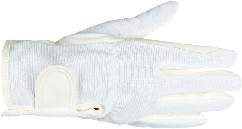 HORZE Unisex Multi-Stretch Adjustable Horse Riding Equestrian Gloves with Suede Grip | Adult and Child Sizes : Sports & Outdoors