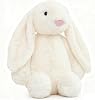 Bunny Soft Plush 25CM Bunny Rabbit Stuffed Animal with Fluffy Soft Ears Rabbits Teddy Rabbit Decorations Gifts For Girls | Pink