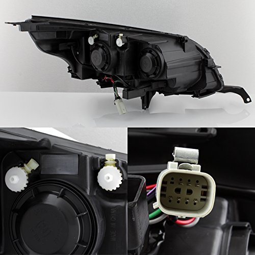 AKKON - For 2013-2015 Chevy Malibu LS/LT/LTZ/Eco Models Chrome Headlights Front Lamps Direct Replacement