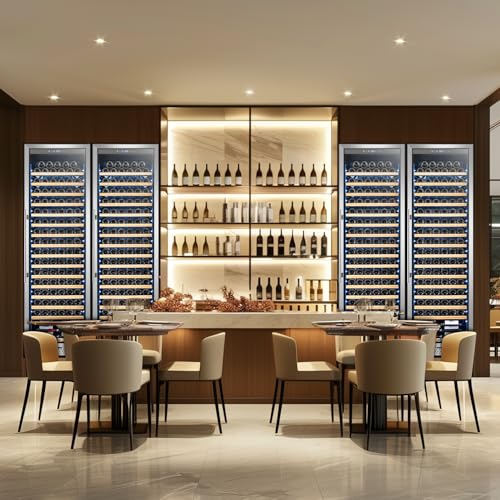 Tylza Wine Fridge 24 Inch, 189 Bottles Large Wine Cooler Refrigerator, Built-in or Freestanding Tall Wine Cooler Commercial with Upgraded Compressor, Low Noise, Fast Cooling on Fridge.com