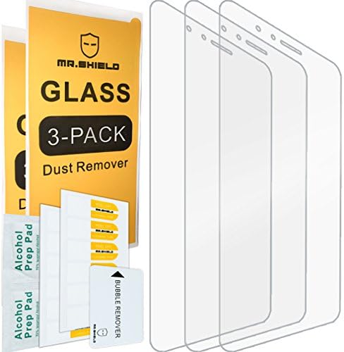 [3-PACK] - Mr.Shield Designed For Huawei Honor 8 [Tempered Glass] Screen Protector with Lifetime Replacement