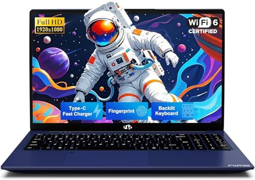 NIMO Laptop 15.6 pulgadas FHD 16GB RAM 512GB SSD Intel miniatura 1