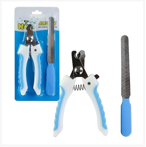 Alicate para Corte de Unhas de Pets AZUL Alicate de Unhas para Cães e Gatos Fácil de Usar Corte Prec
