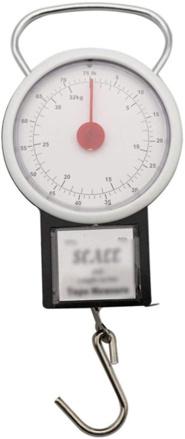 Generic Pointer Type Luggage Scale Portable High Precision Shopping 32Kg Spring Balance Household, Travel, Electronic Scale