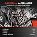 A-Premium Alternator Compatible with Dodge Avenger 2008-2010 & Chrysler Sebring 2007-2010, 3.5L, 140A 12V 6-Groove Pulley Clockwise