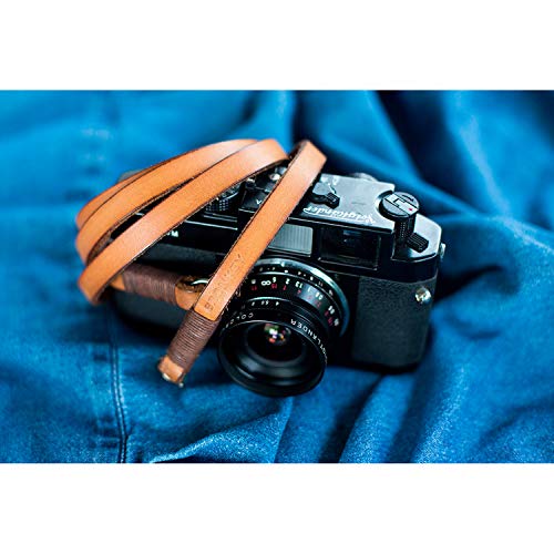 Bronkey Tokyo 106 (120 cm) Kameragurt Leder Kamera Schulter Nackenriemen Universal-Ringverbindung – Bild 5