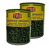 TRS Canned Chopped Spinach - 795g, Ready-to-Use Spinach, Authentic Flavor and Texture, Ideal for Smoothies, Soups, and Cooking, Product from India (Pack of 2)