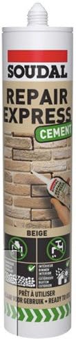 Soudal Repair Express Cement 290 ml Tube Beige Color