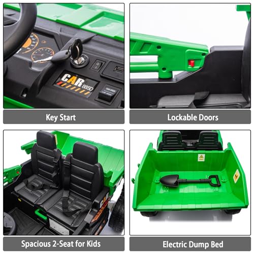 Image of 24V Ride On Toys for Big Kids 24V Ride On Dump Truck Kids' Electric Vehicle
