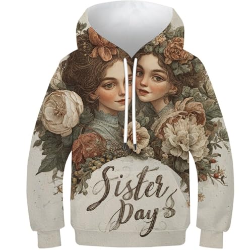 Sweat à capuche enfant 3D imprimé pour automne et hiver taille 13-15 ans