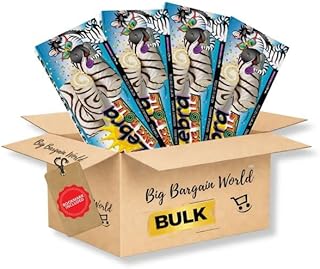 Big Bargain World Gift Box Zebra Rolls Snack Treat Cakes Snack Roll 4 Pack Individually Wrapped, Dessert, Bulk Box Pack Ideal for any occasion Bonus Bookmark
